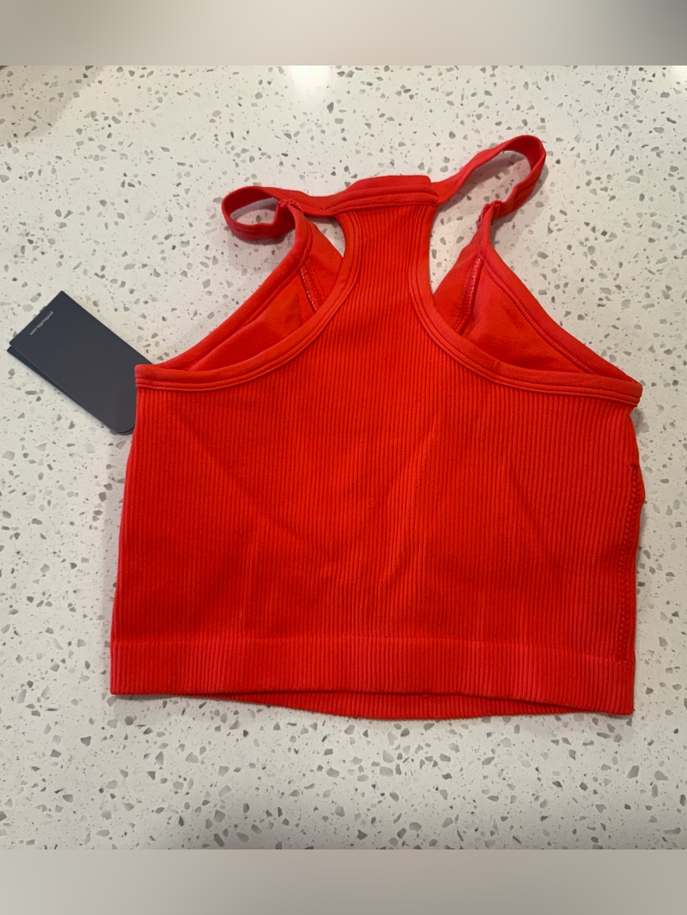 Women’s Pro Fit Ribbed Tanks Two piece - Red and Cream - Picture 6 of 8